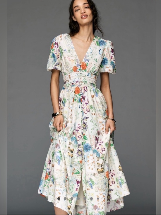 Anthropologie Dresses & Skirts - Anthropologie The Katerina V-Neck Button-Front Dress